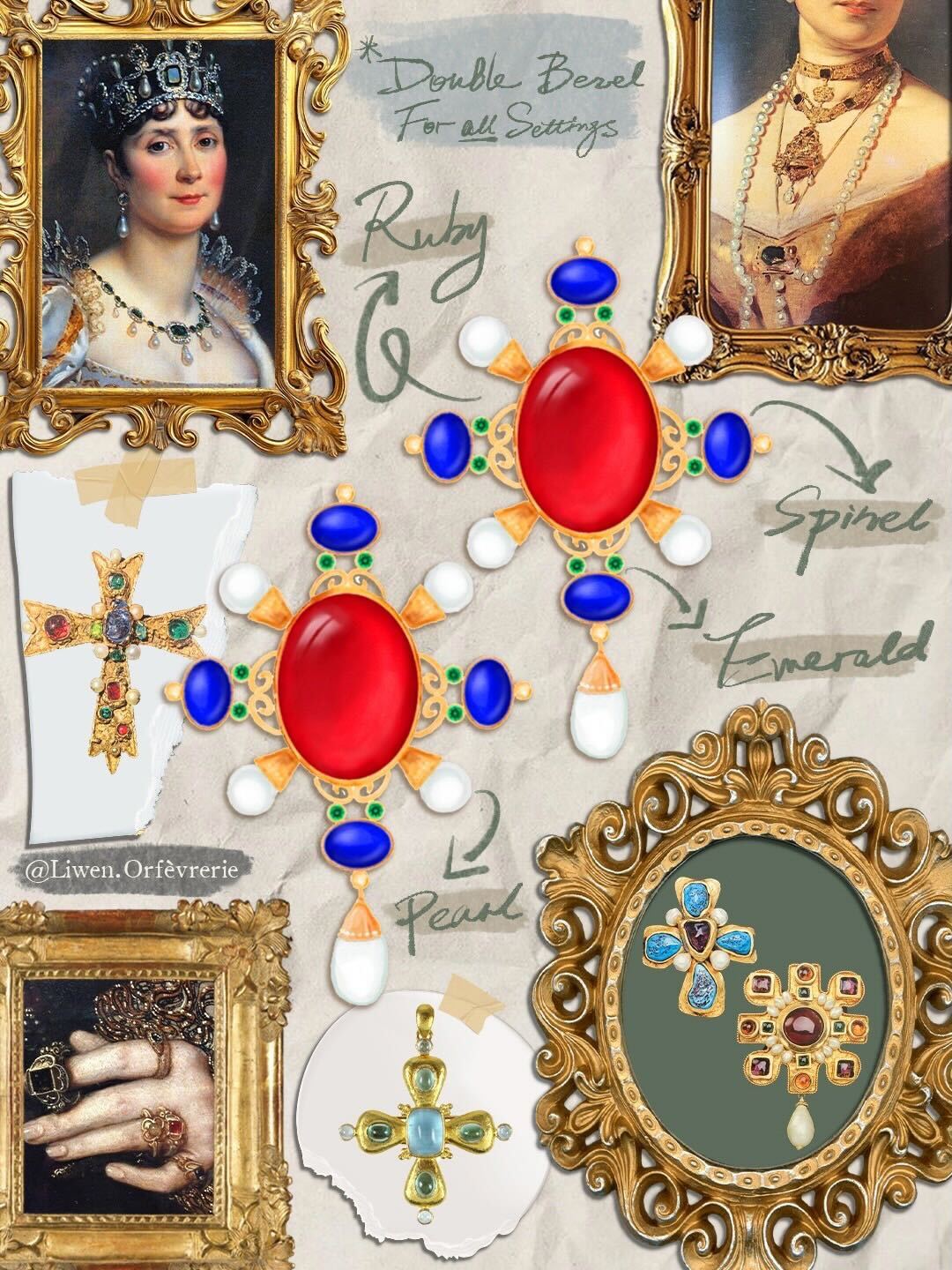 Ruby Throne Earrings