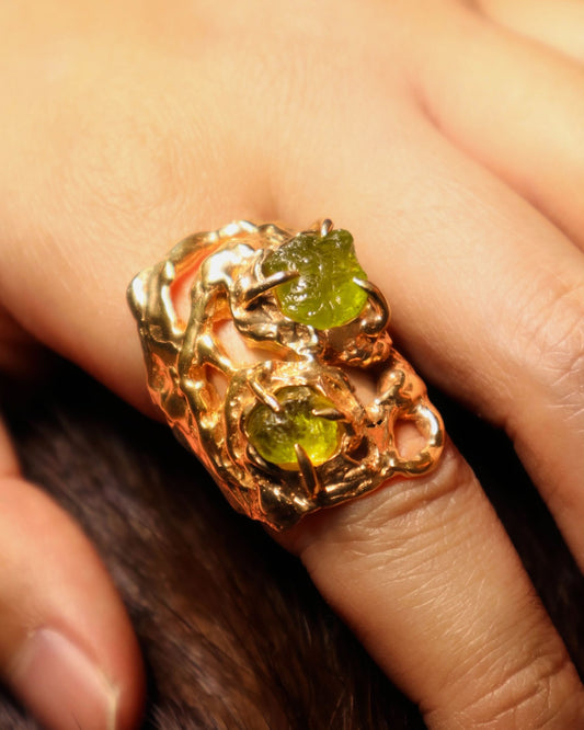 Green Garnet Ring
