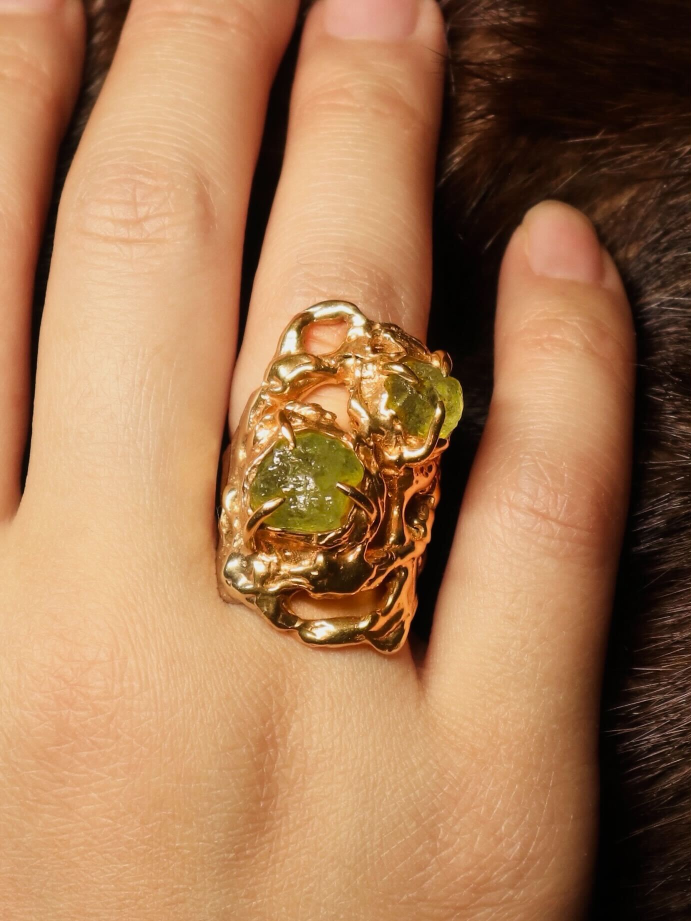 Green Garnet Ring