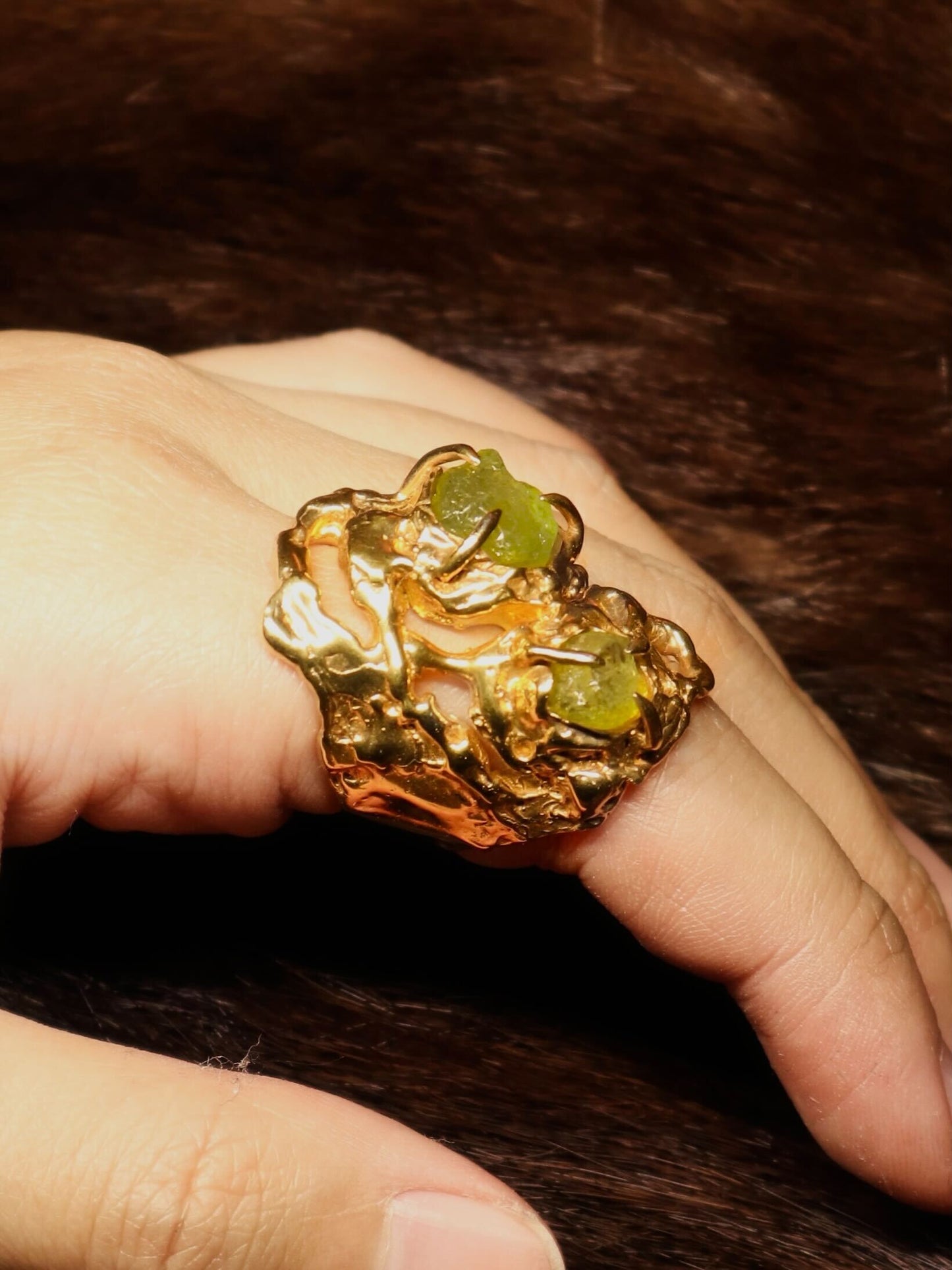 Green Garnet Ring