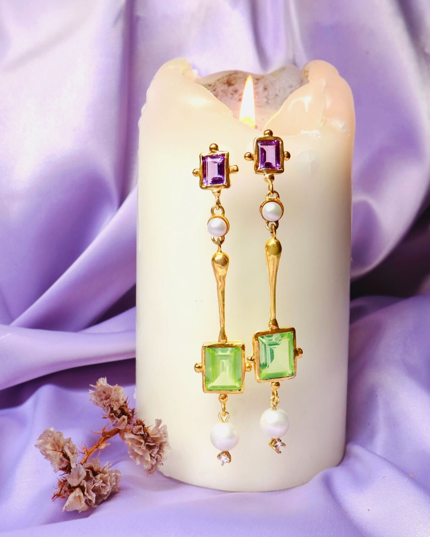 Violet Mist Earrings - As Seen On Grammy's