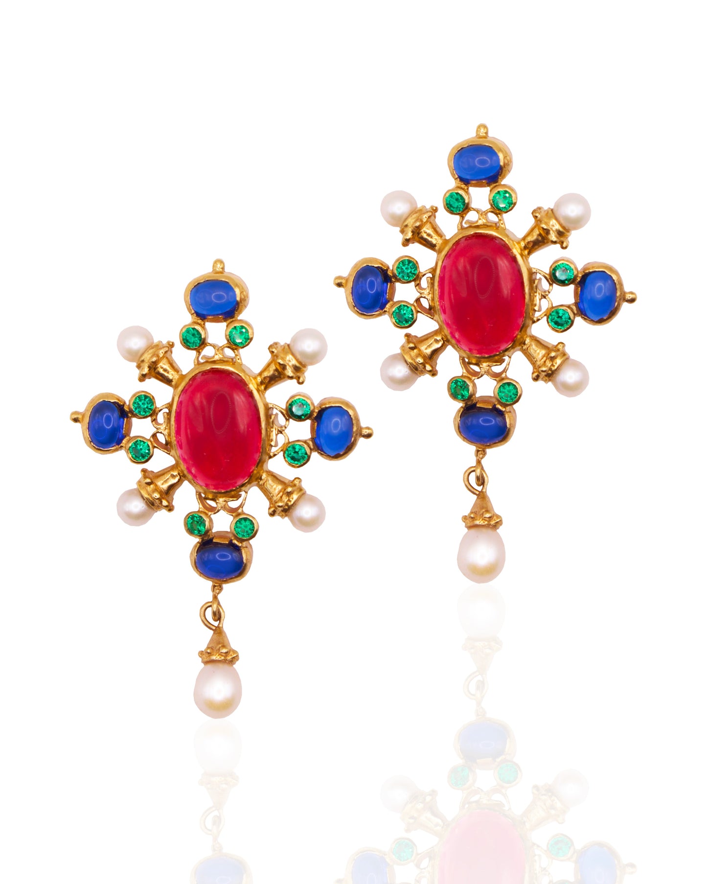 Ruby Throne Earrings