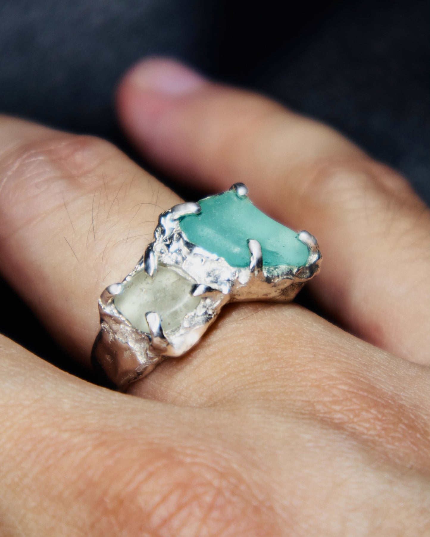 Gaspé Tide Ring - Aqua