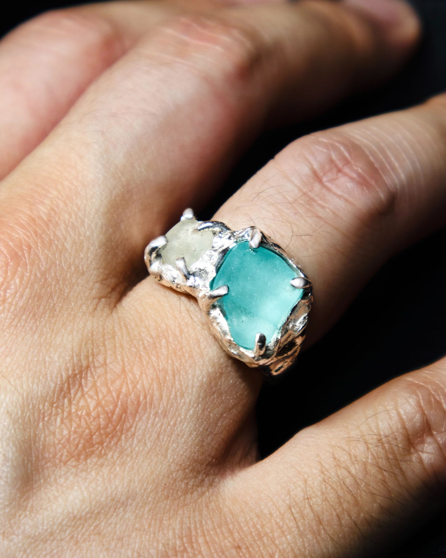 Gaspé Tide Ring - Aqua