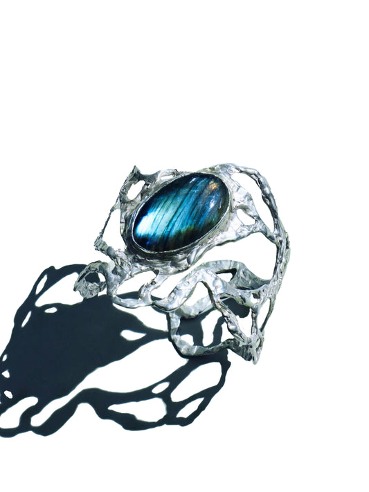 Labradorite Marine Wave Cuff