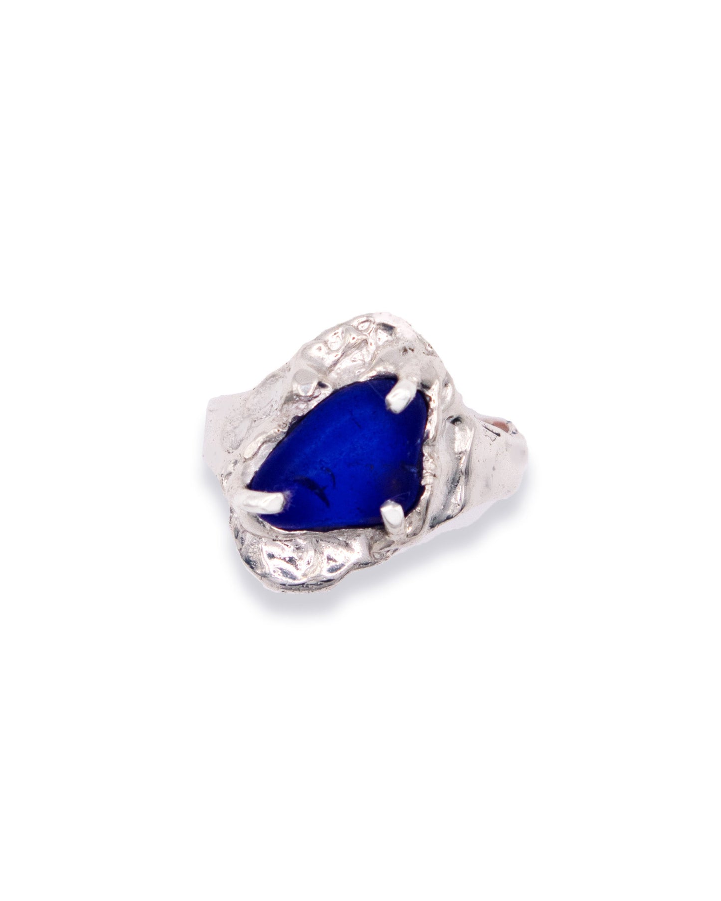 Gaspé Tide Ring - Cobalt, Currently on display at Lewis Gallery
