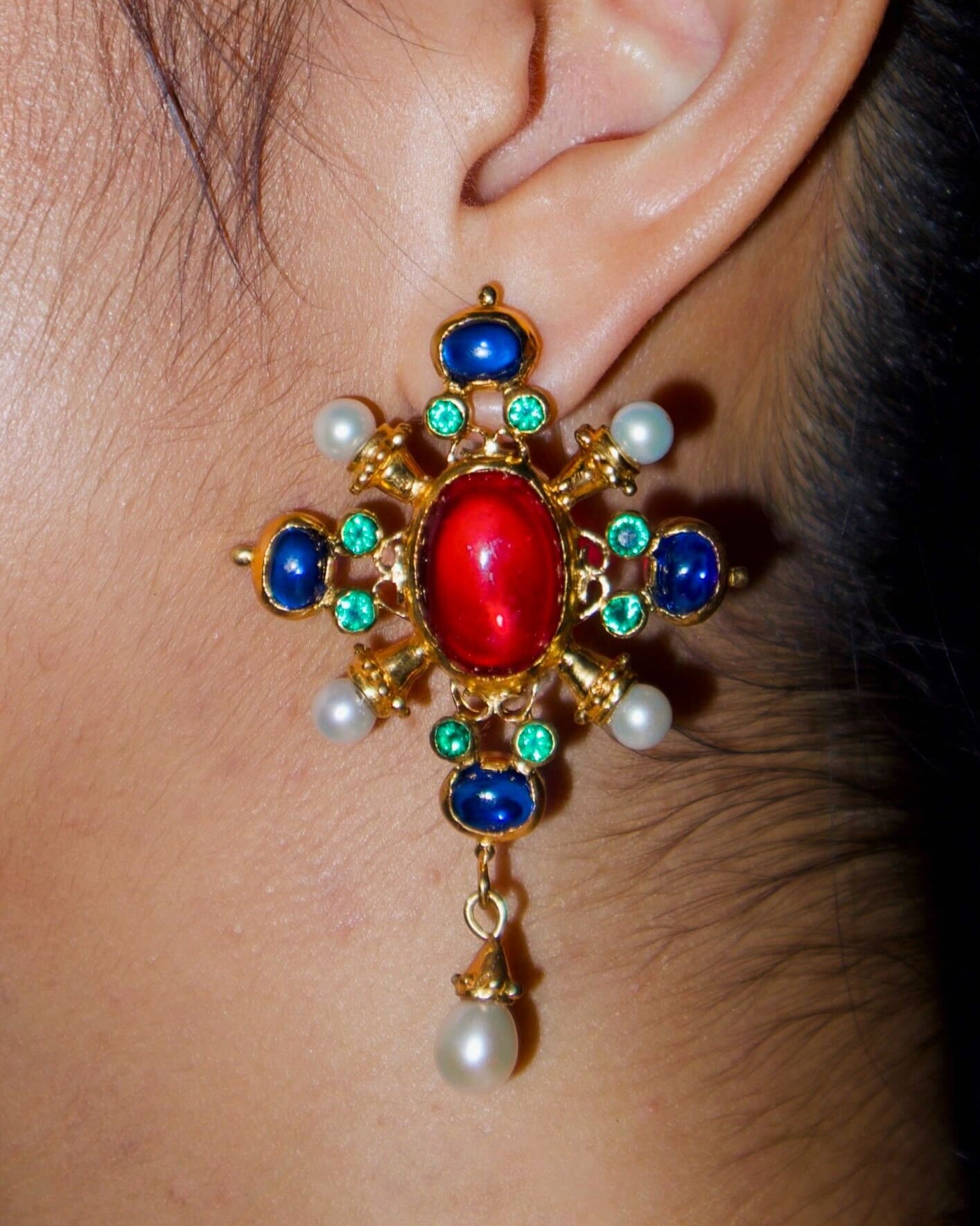 Ruby Throne Earrings