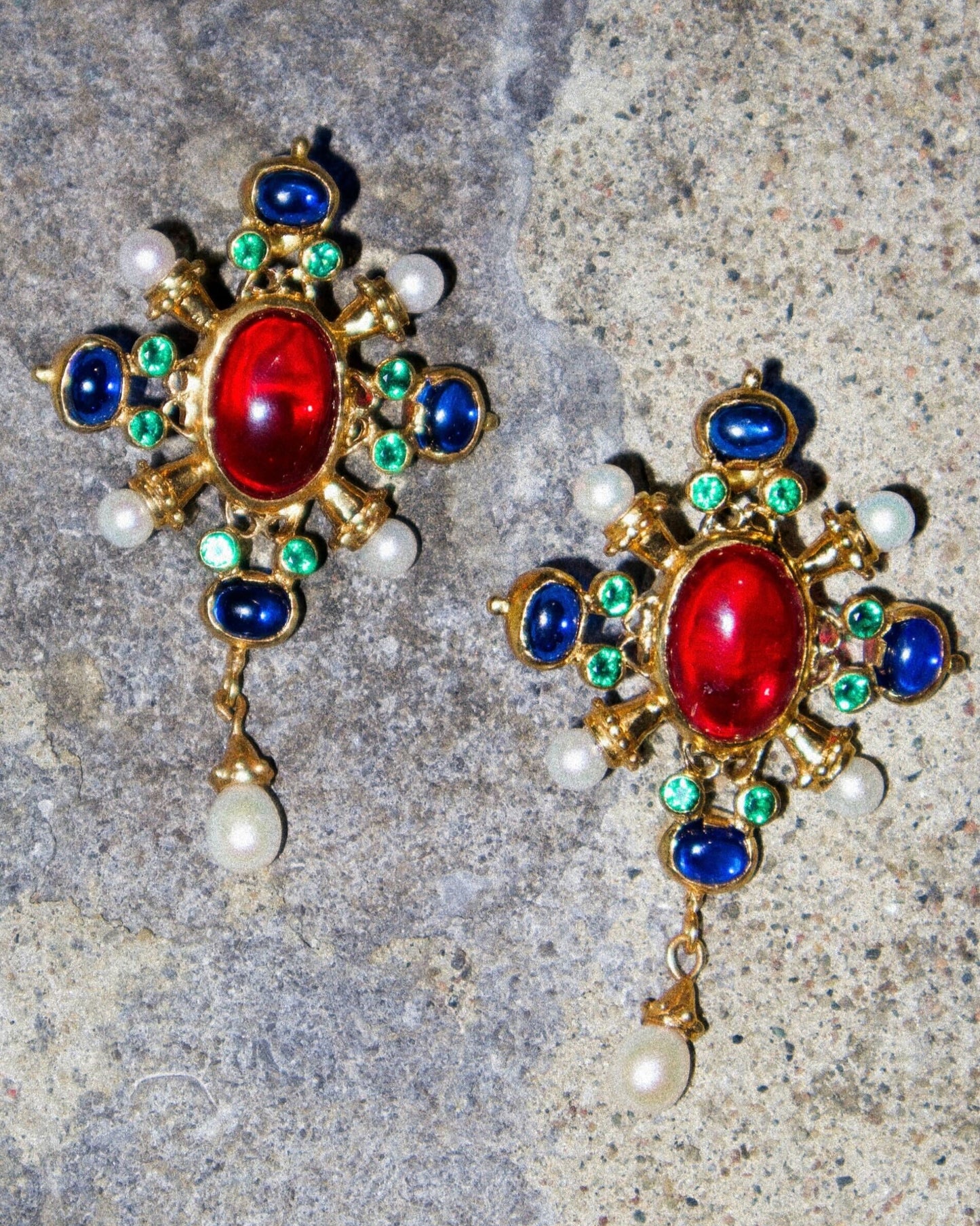 Ruby Throne Earrings