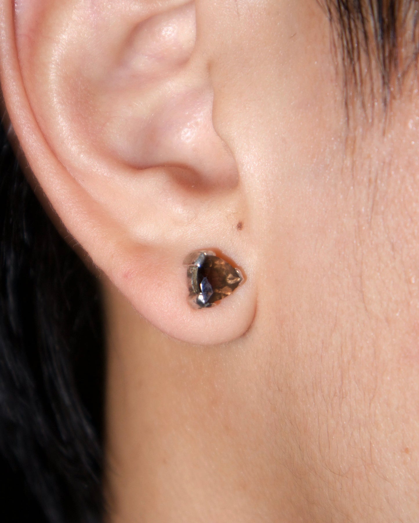Smokey Quartz Studs